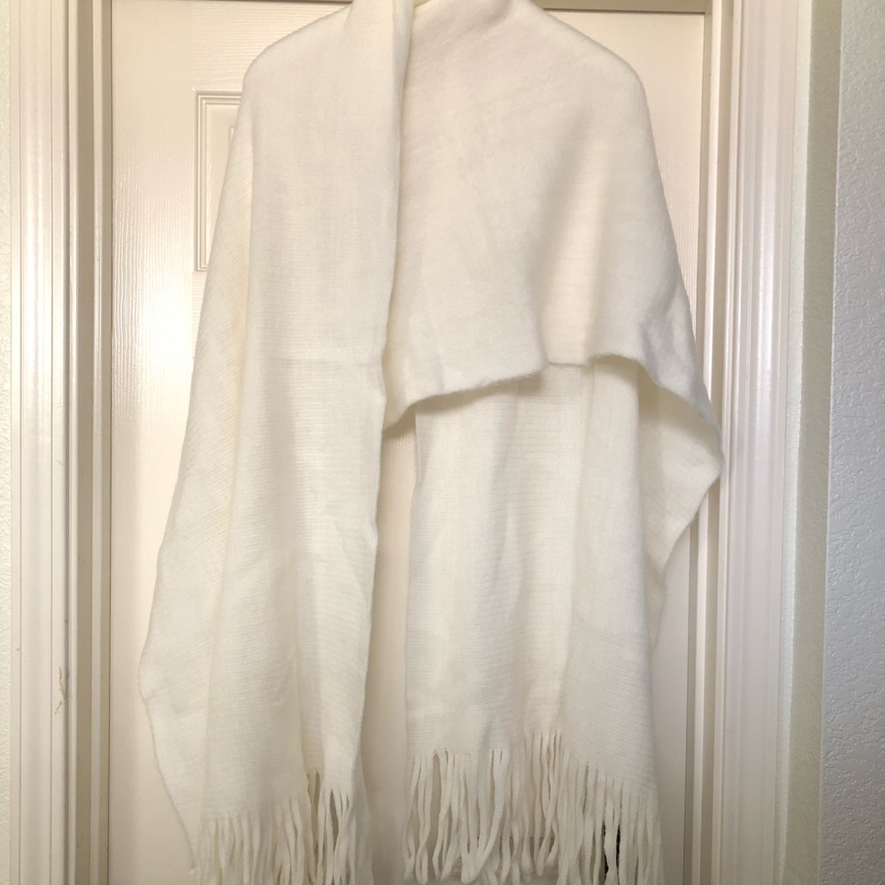 Fringe shawl by Steve Madden